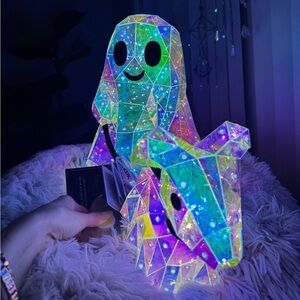 Viral Christian Siriano LED Light Up holographic iridescent Ghost Walking Dog